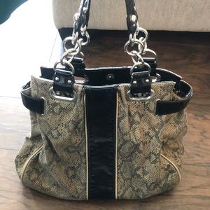 Snake skin tote